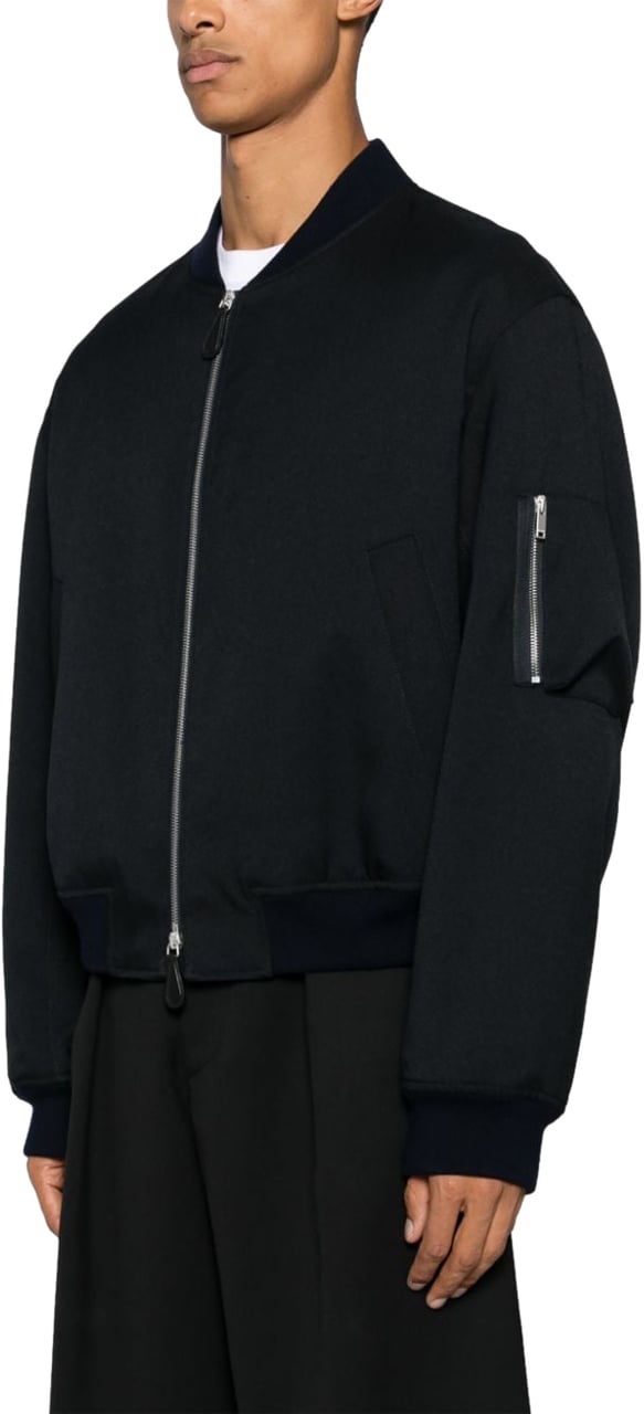 Jil Sander Coats Blue Blauw