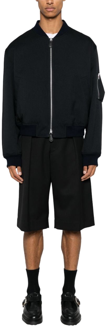 Jil Sander Coats Blue Blauw