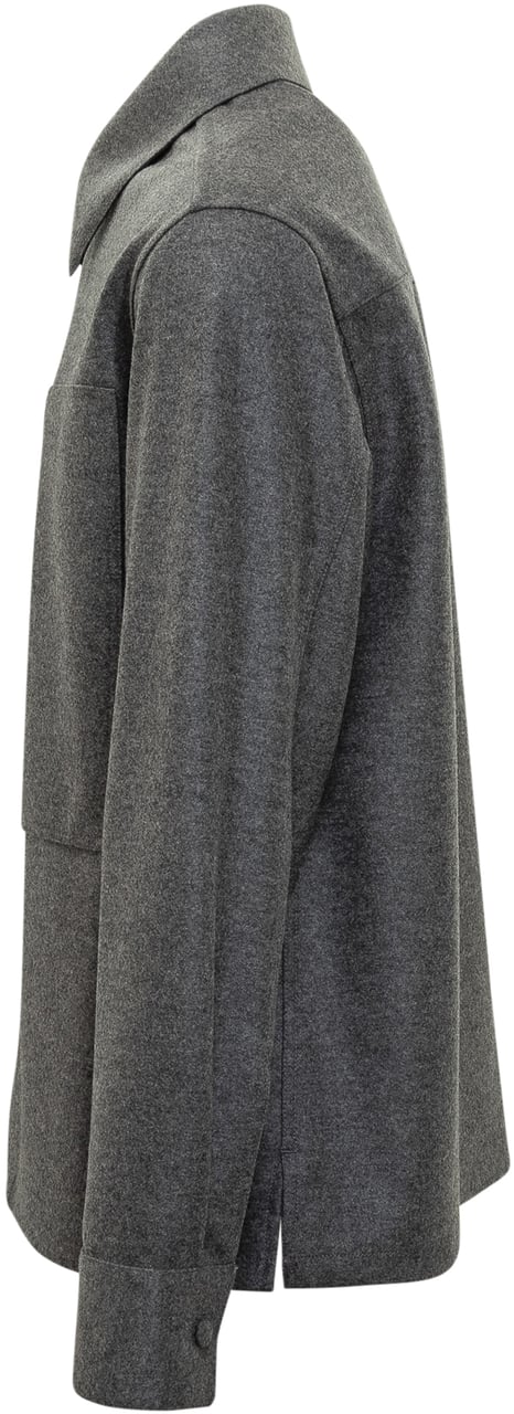 Jil Sander Giacca Grigia in Lana con Bottoni Jil Sander Grijs
