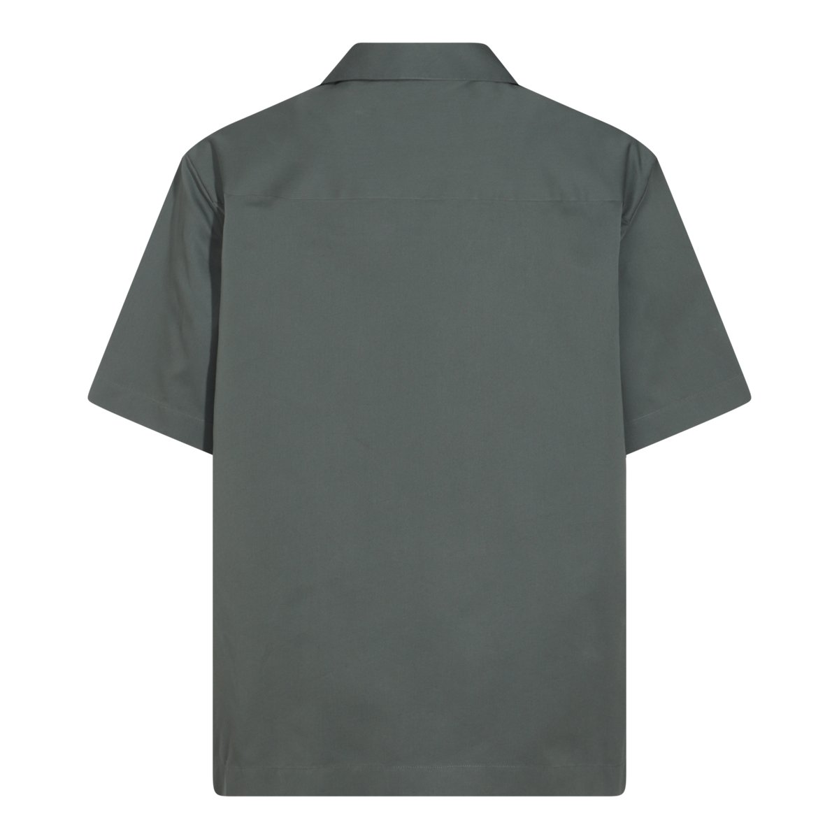 Jil Sander Grey Cotton Polo Shirt Casual Shirt Grijs