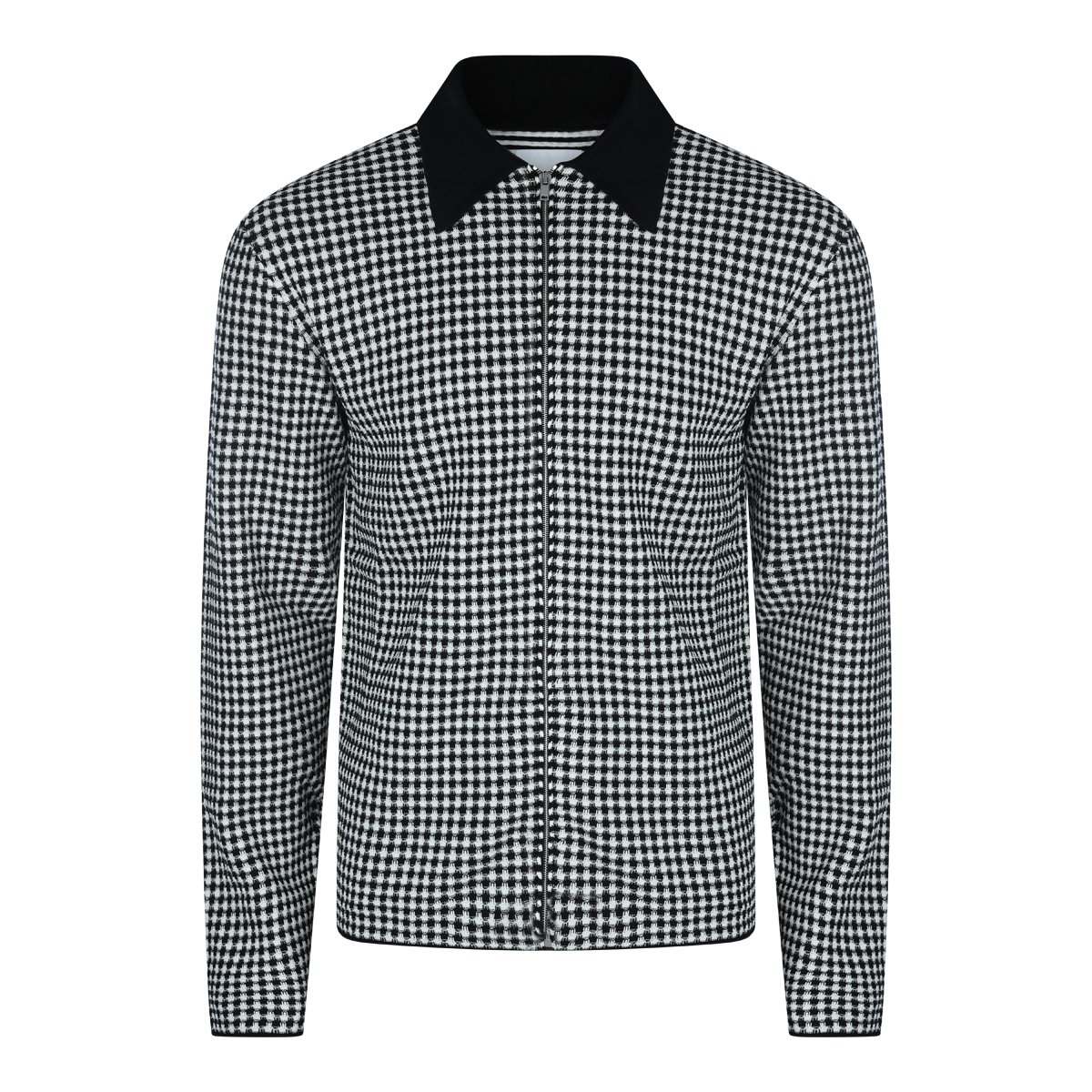 Jil Sander White And Black Cotton Shirt Grijs
