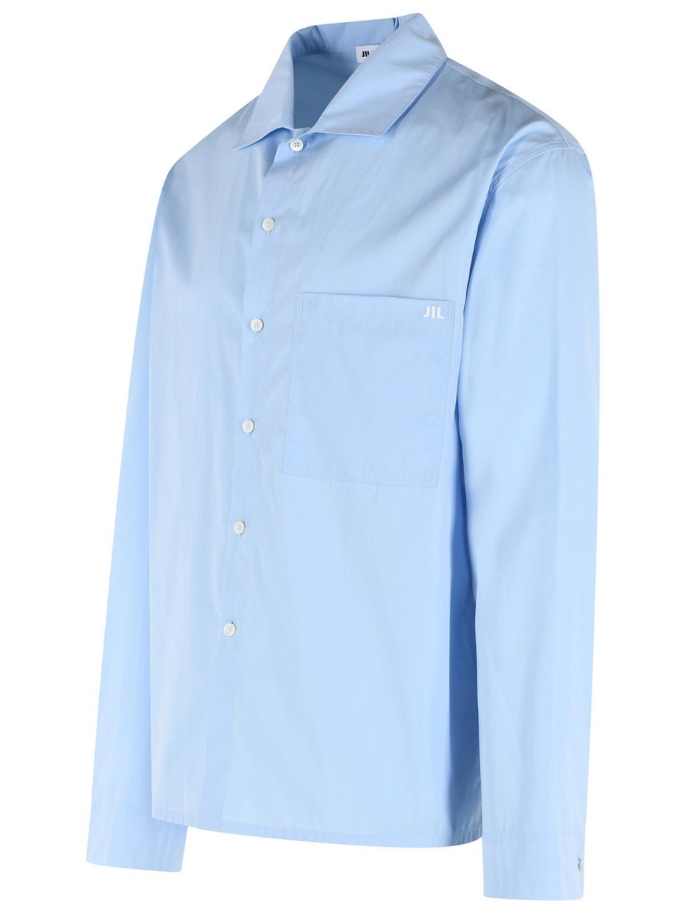 Jil Sander Light Blue Cotton Shirt Blauw