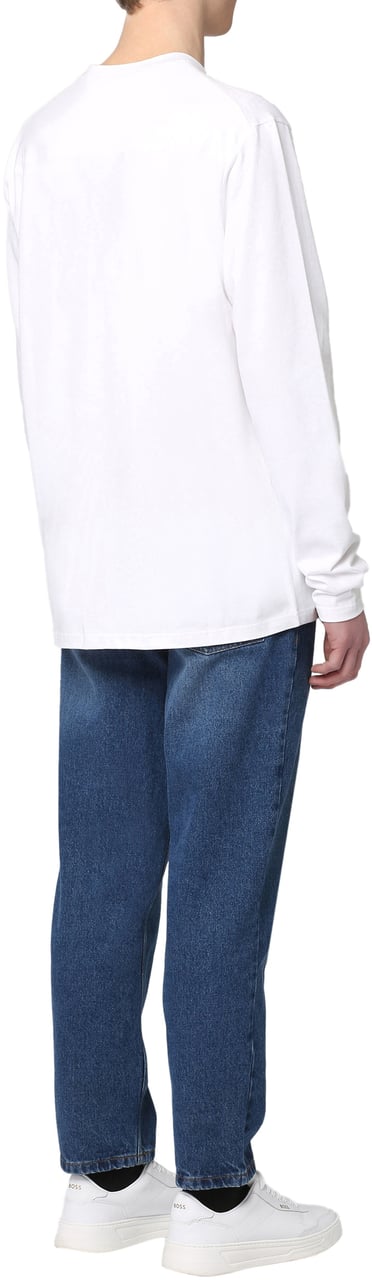 Jil Sander long sleeve cotton t-shirt Wit