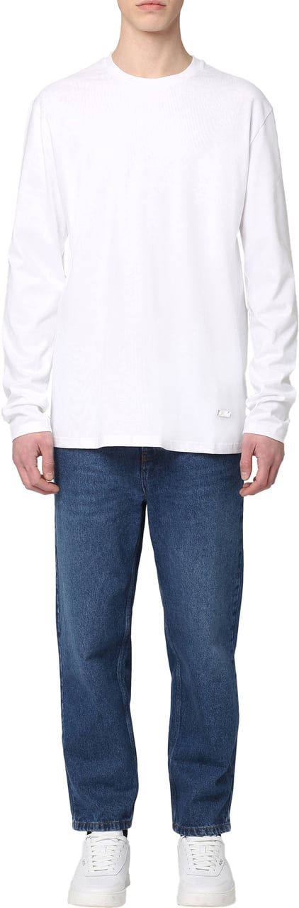 Jil Sander long sleeve cotton t-shirt Wit