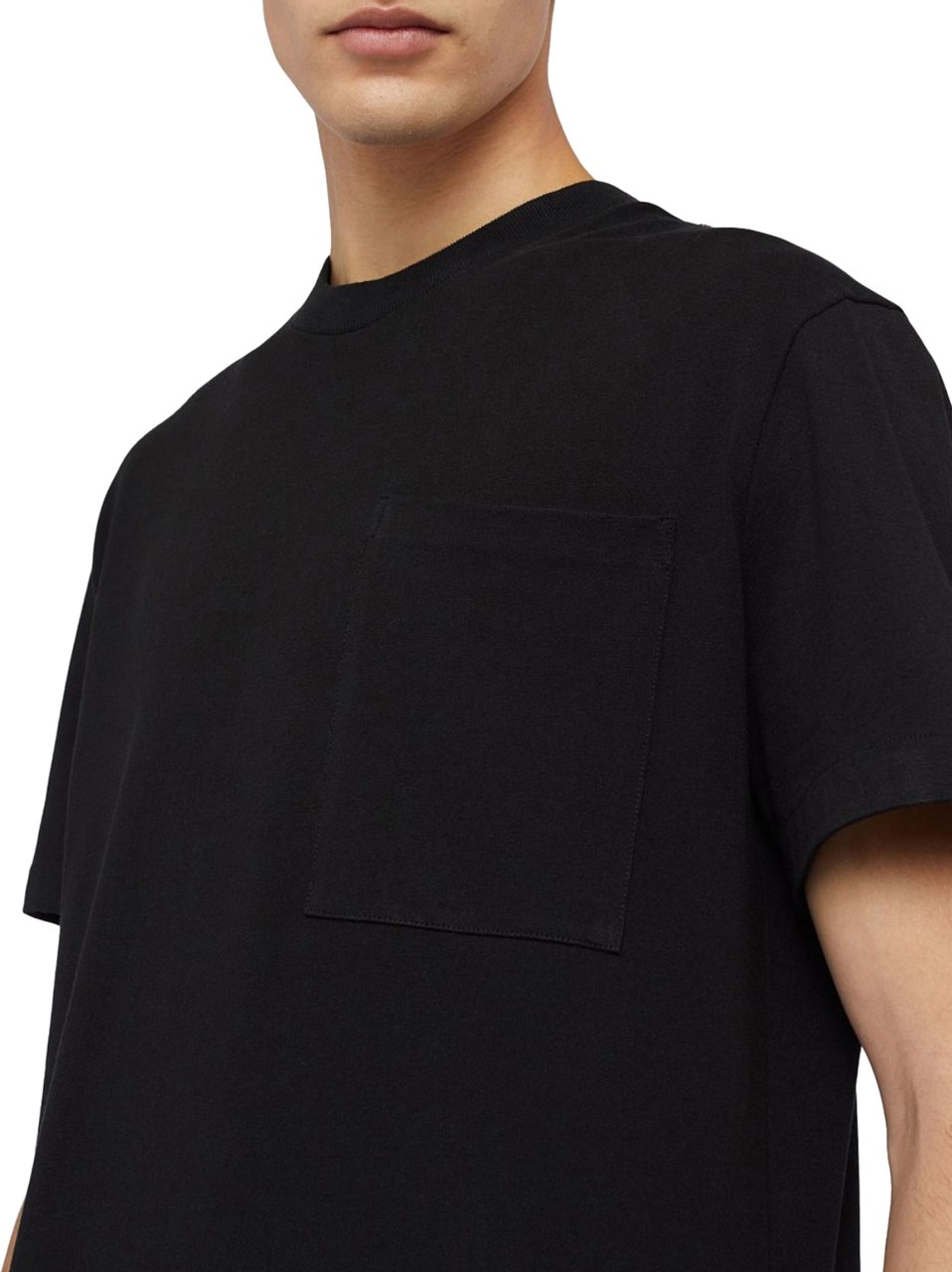 Jil Sander T-shirt W/pocket Black Zwart