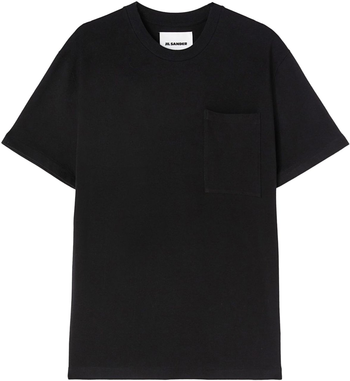 Jil Sander T-shirt W/pocket Black Zwart