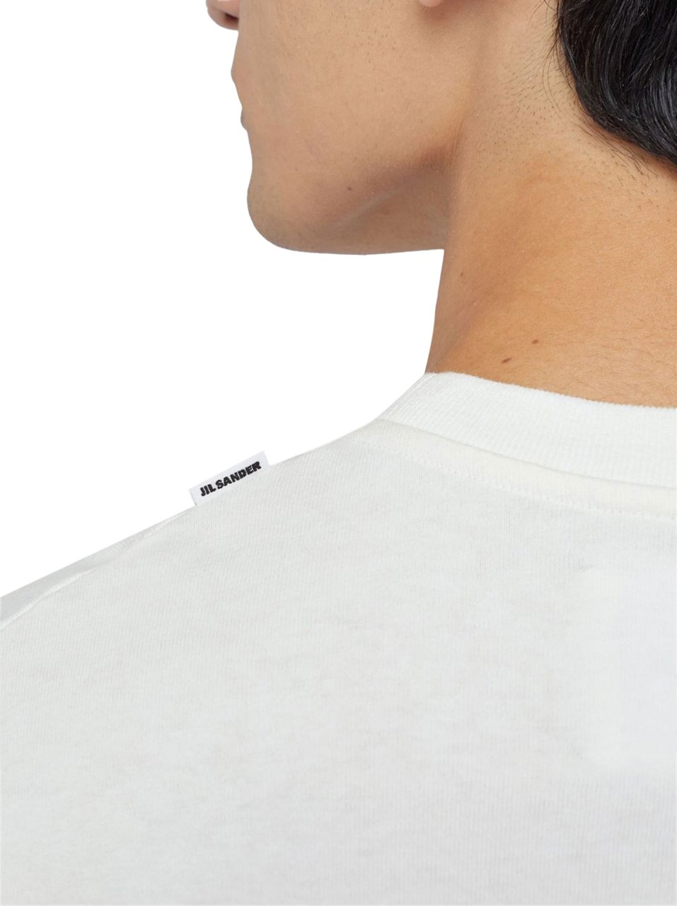 Jil Sander T-shirt W/pocket Optic White Wit