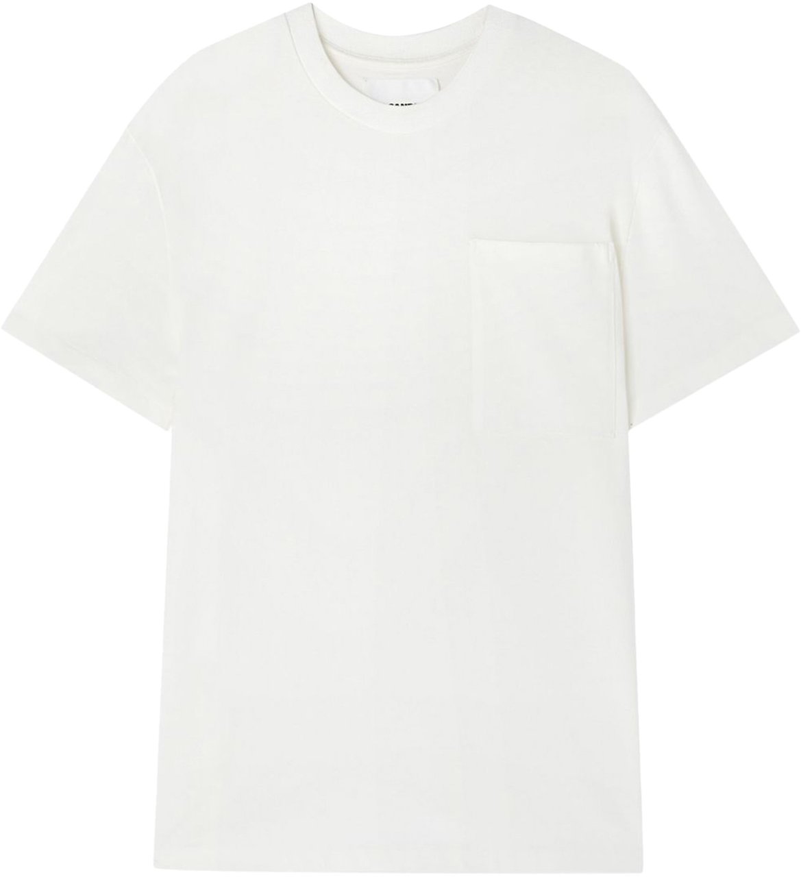 Jil Sander T-shirt W/pocket Optic White Wit