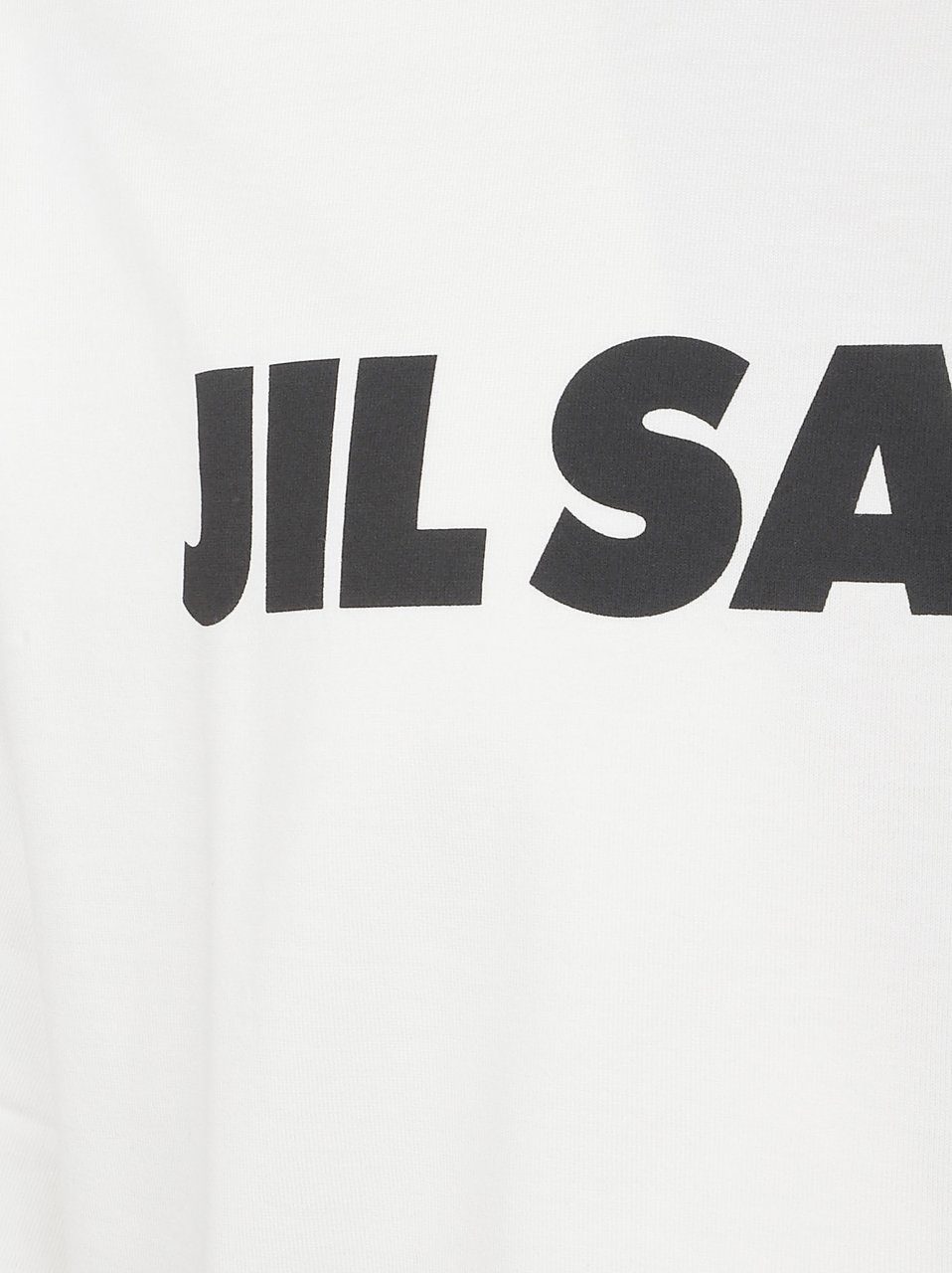 Jil Sander White Cotton T-Shirt Wit