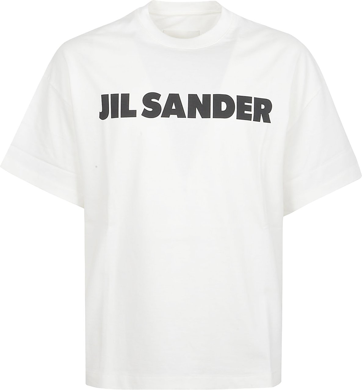 Jil Sander White Cotton T-Shirt Wit