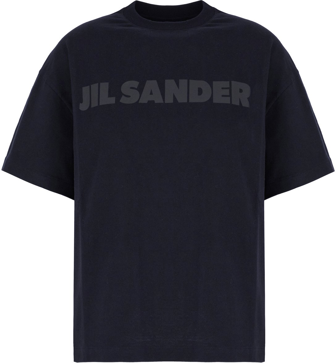 Jil Sander Jil Sander Midnight blue cotton t-shirt Blauw