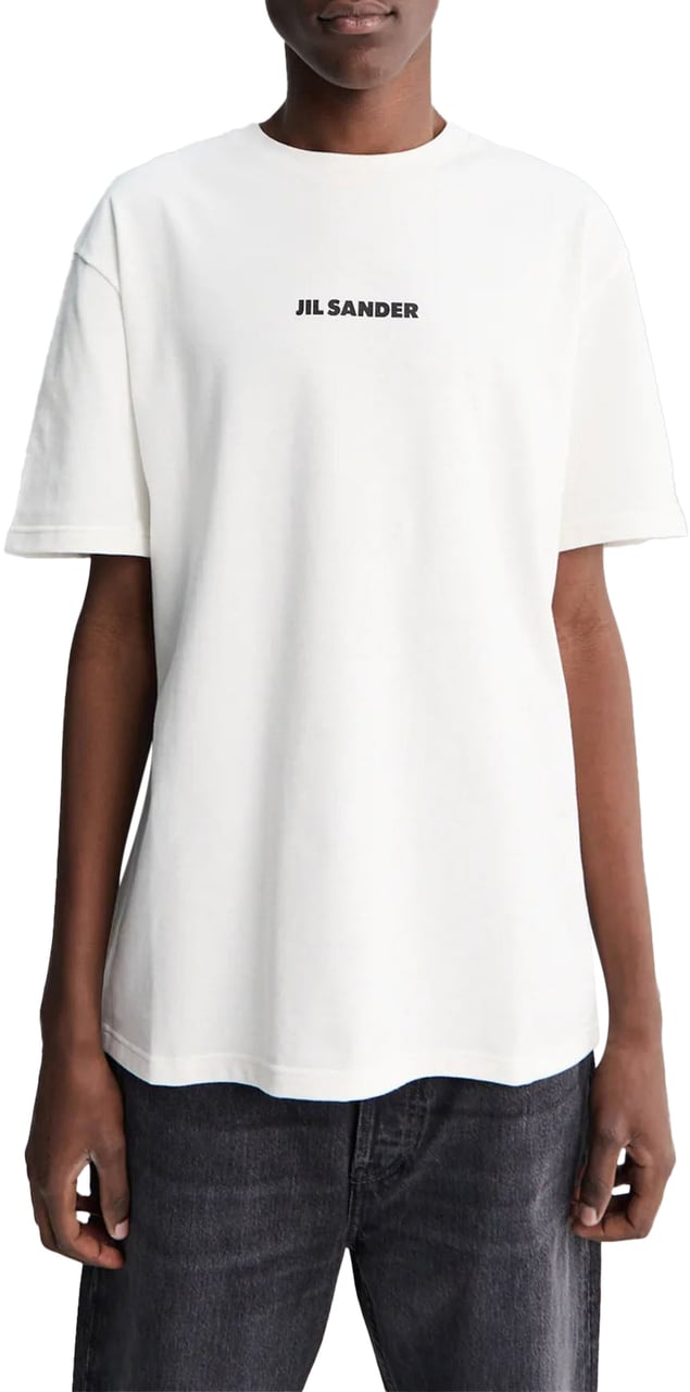 Jil Sander T-shirt with printed logo White Wit