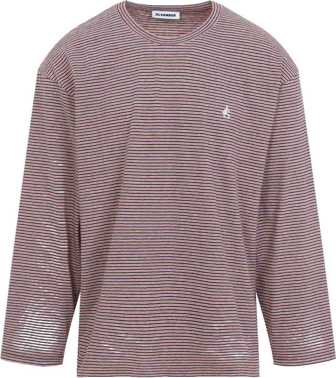 Jil Sander Striped Long-Sleeve T-Shirt Divers