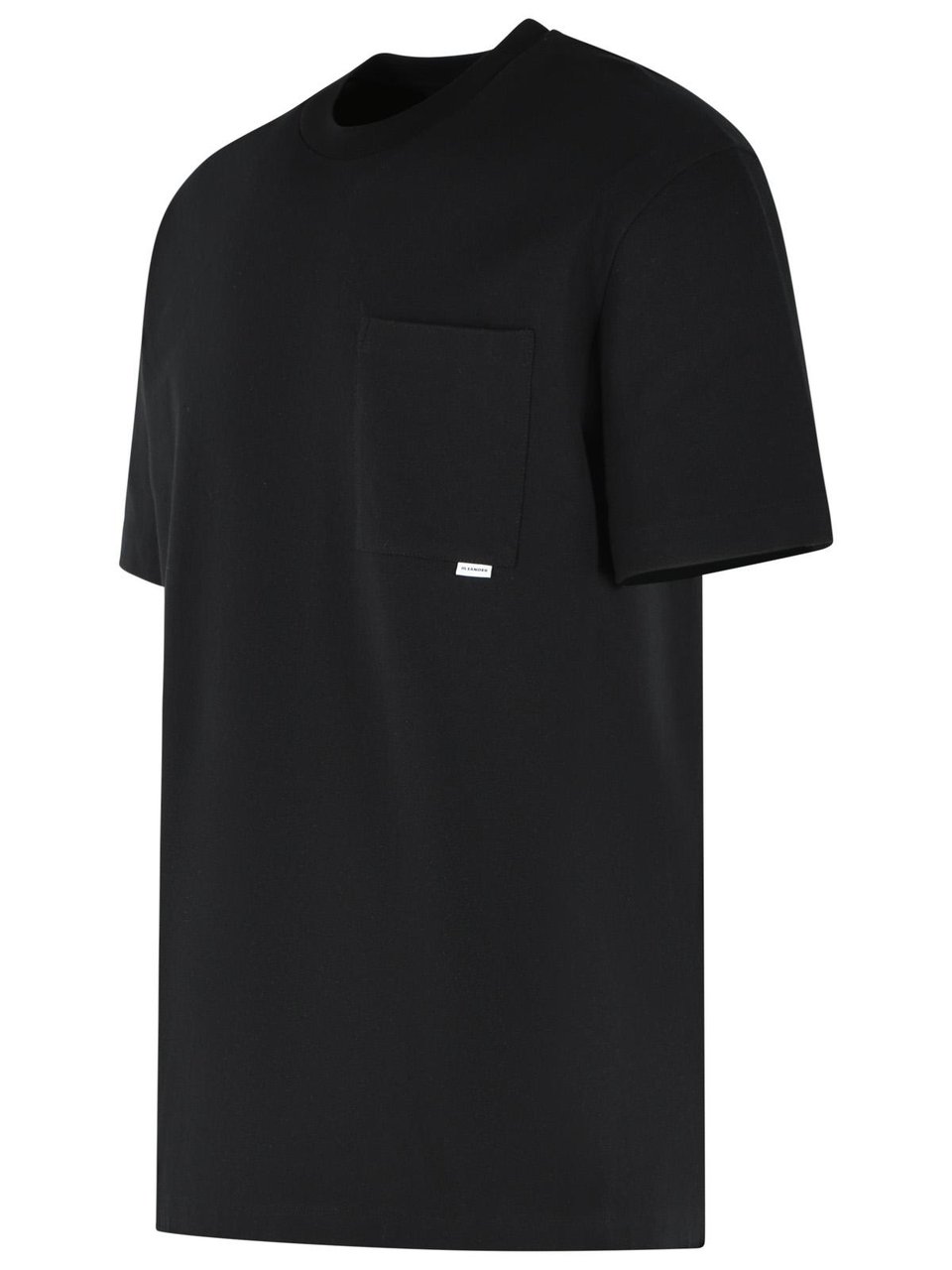 Jil Sander Black Cotton T-Shirt Zwart