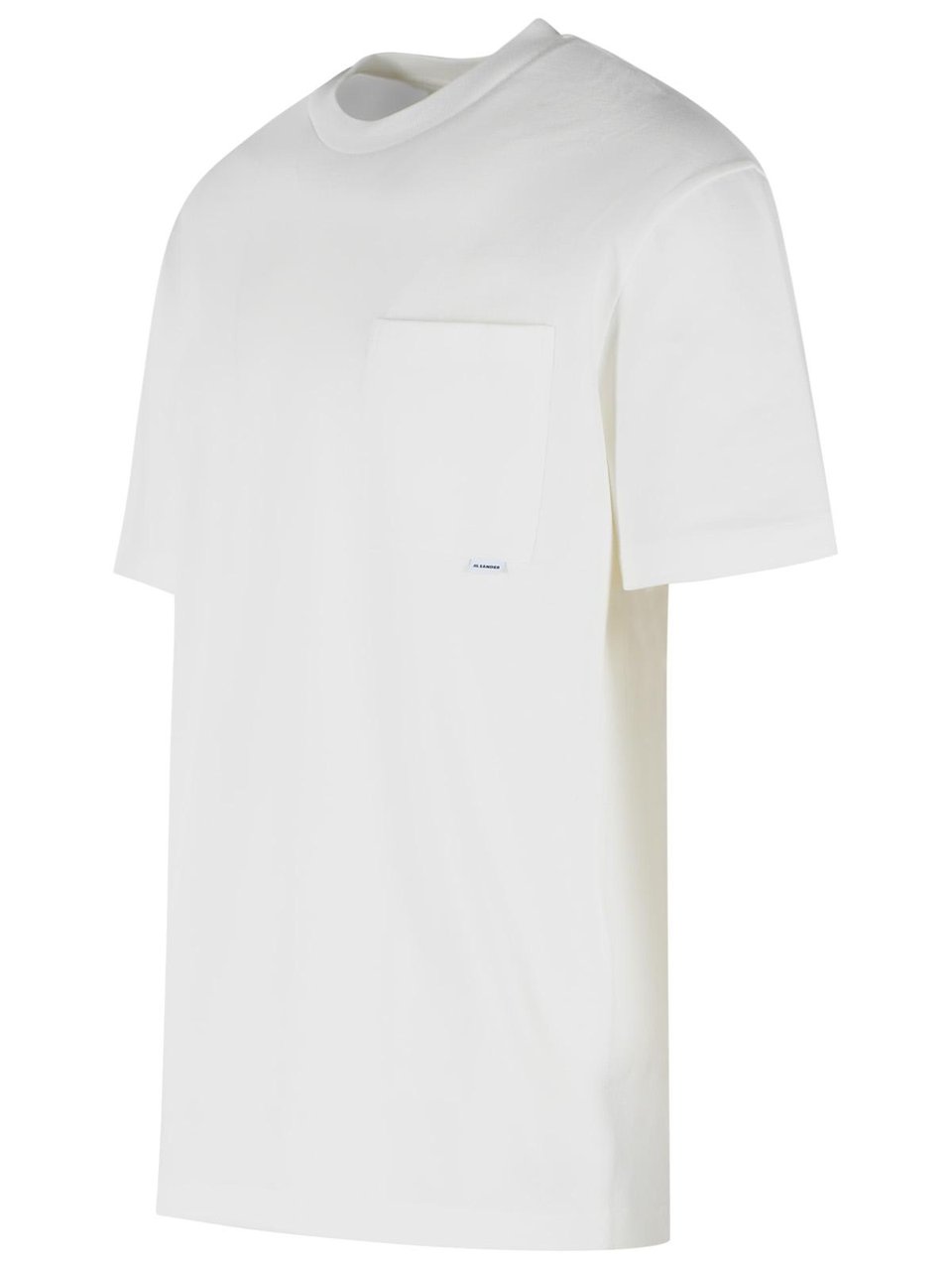 Jil Sander Black Cotton T-Shirt Wit
