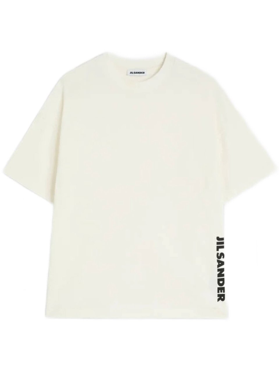 Jil Sander Boxy Fit Crew Neck T-Shirt Wit