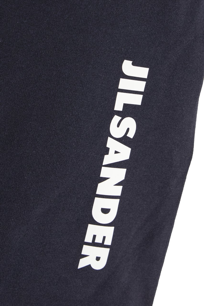 Jil Sander Midnight blue cotton t-shirt Blauw