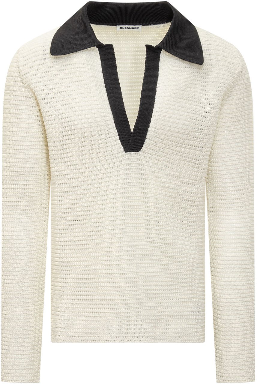 Jil Sander Polo Maniche lunghe Jumper Wit