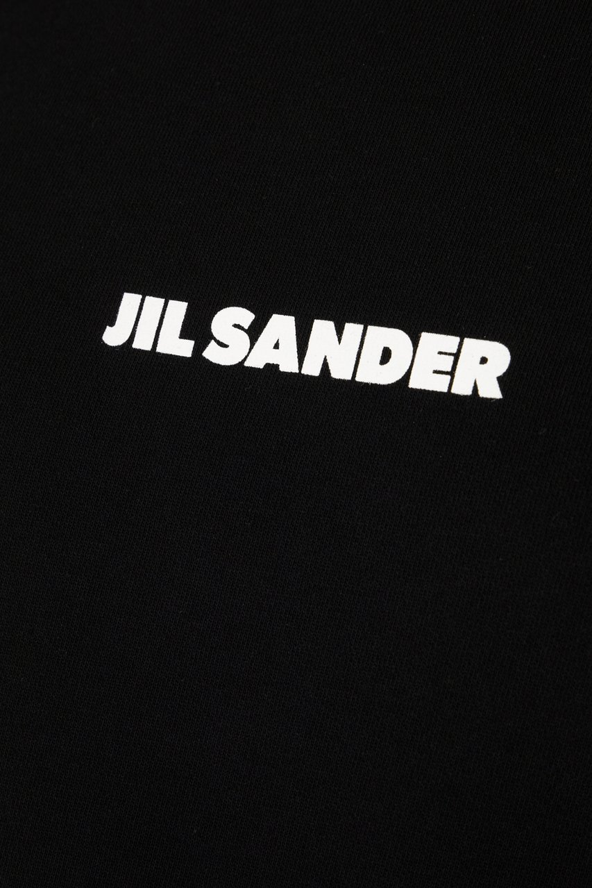 Jil Sander Jil Sander Black cotton sweatshirt Zwart