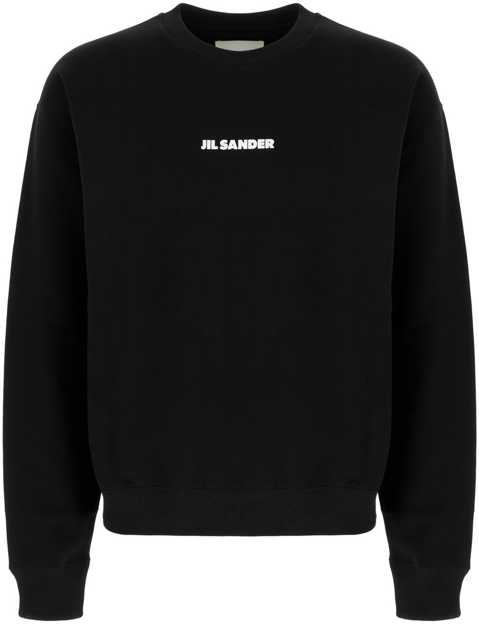 Jil Sander Jil Sander Black cotton sweatshirt Zwart