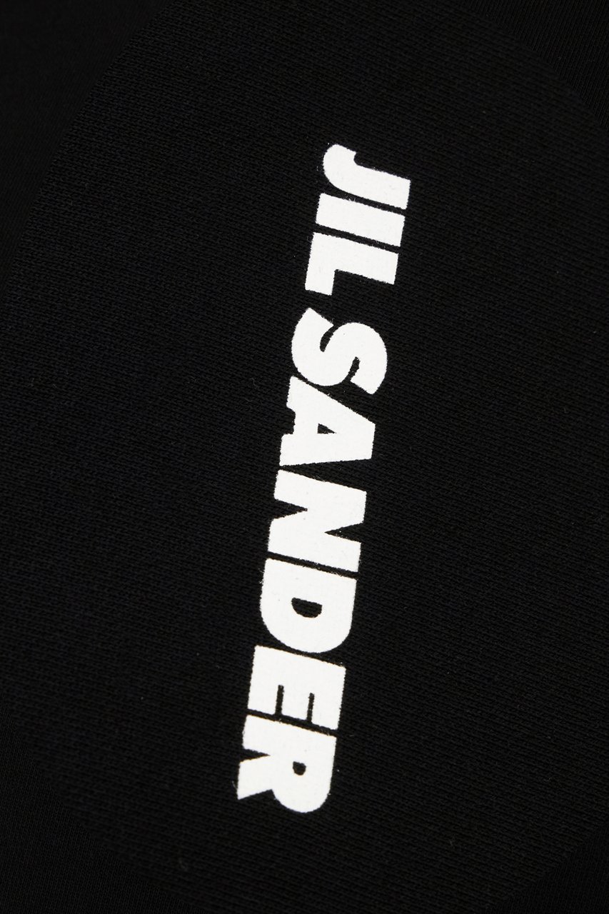 Jil Sander Black cotton sweatshirt Zwart