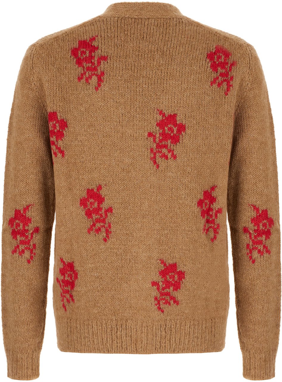 Jil Sander Jil Sander Biscuit alpaca blend cardigan Bruin