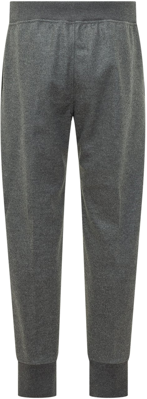 Jil Sander Pantalone Jogger Essenziale in Jersey Donkergrijs