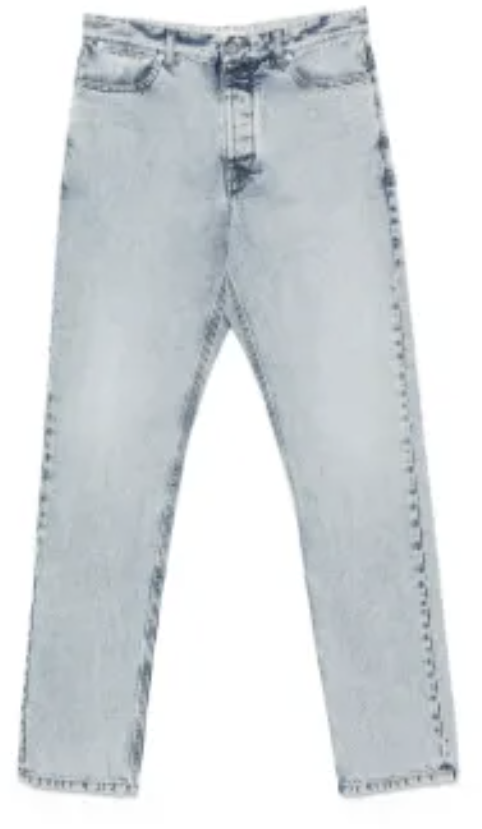 Jil Sander Trouser 182 Aw 19 Treated Blue Blauw