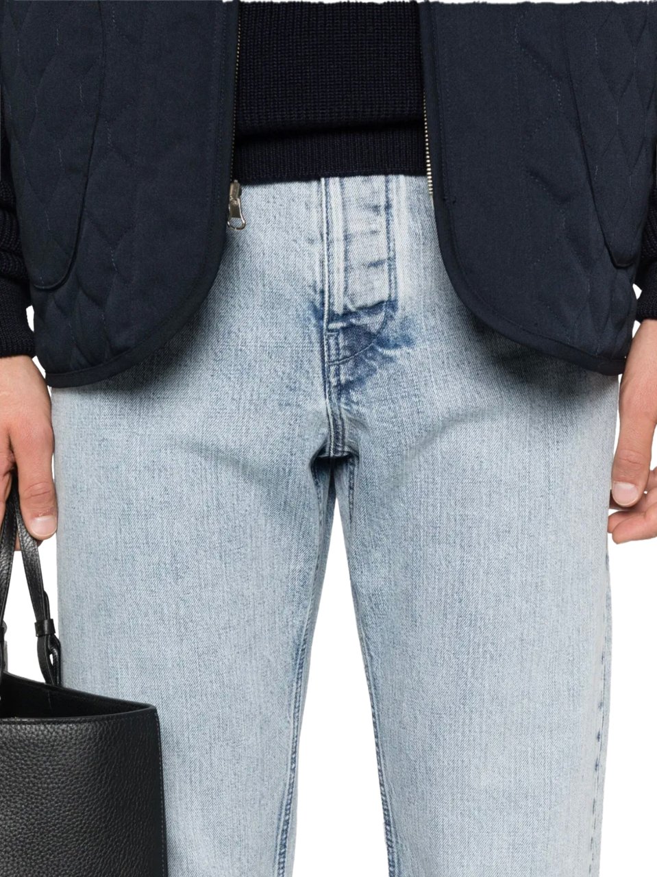 Jil Sander Trouser 182 Aw 19 Treated Blue Blauw