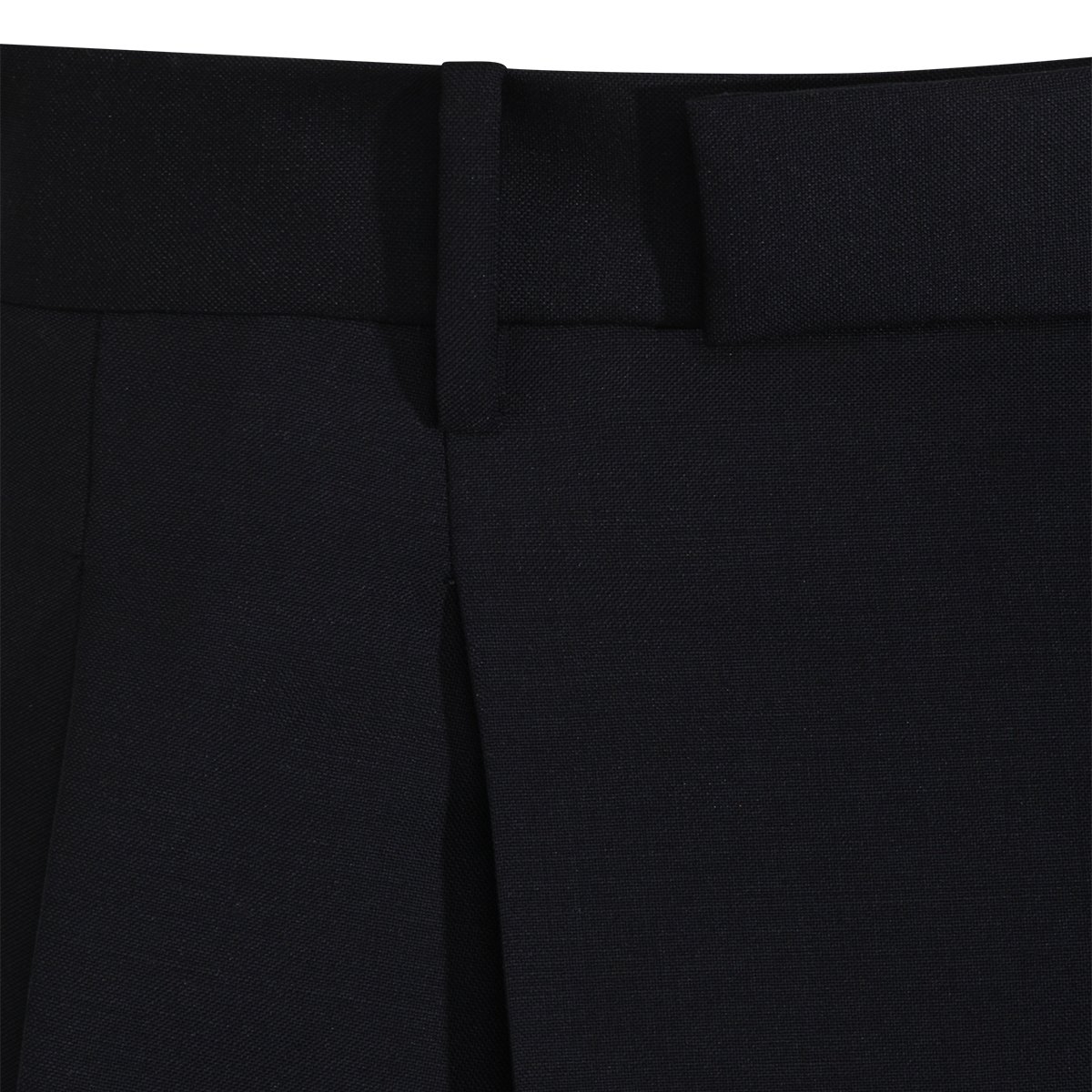 Jil Sander Dark Blue Wool Shorts Zwart