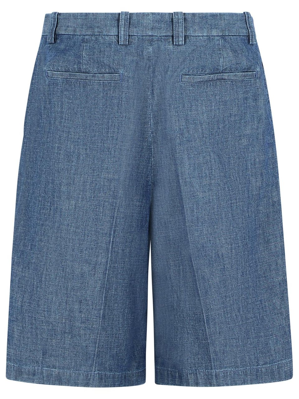 Jil Sander Blue Cotton Bermuda Shorts Blauw