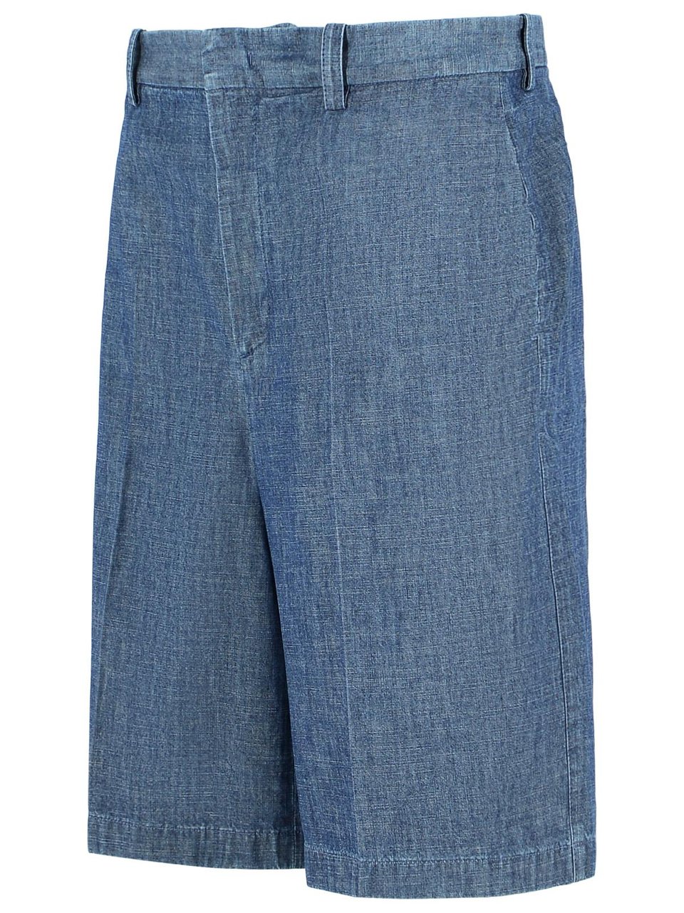 Jil Sander Blue Cotton Bermuda Shorts Blauw