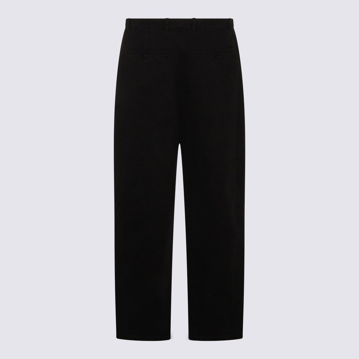 Jil Sander Straight-Leg Trousers With Button Closure And Tailored Finish Zwart