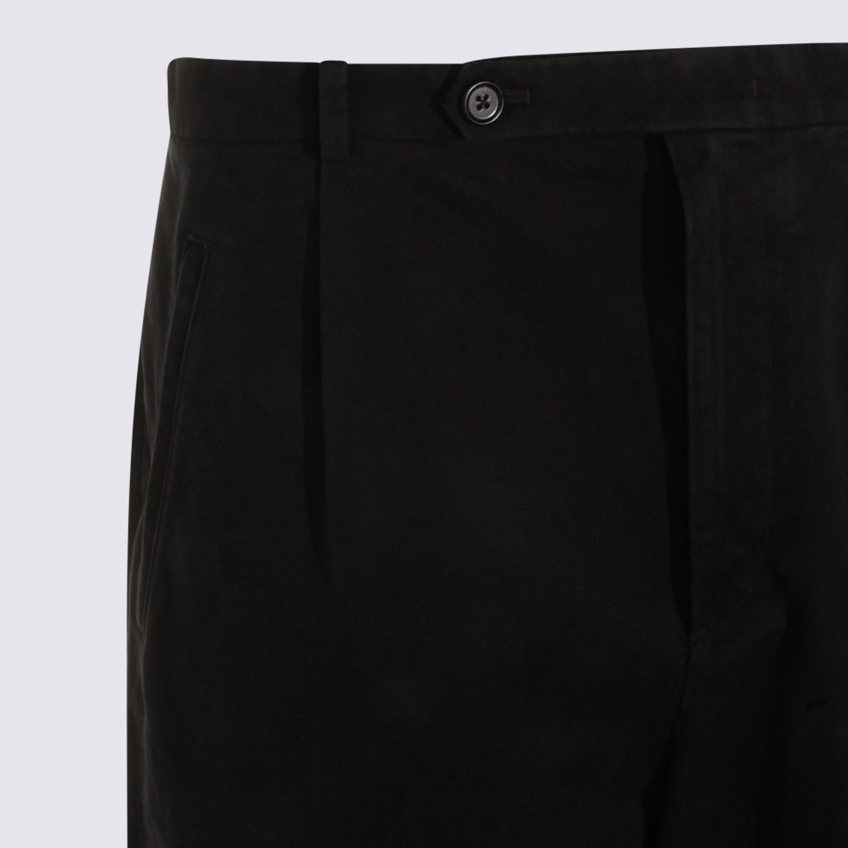 Jil Sander Straight-Leg Trousers With Button Closure And Tailored Finish Zwart