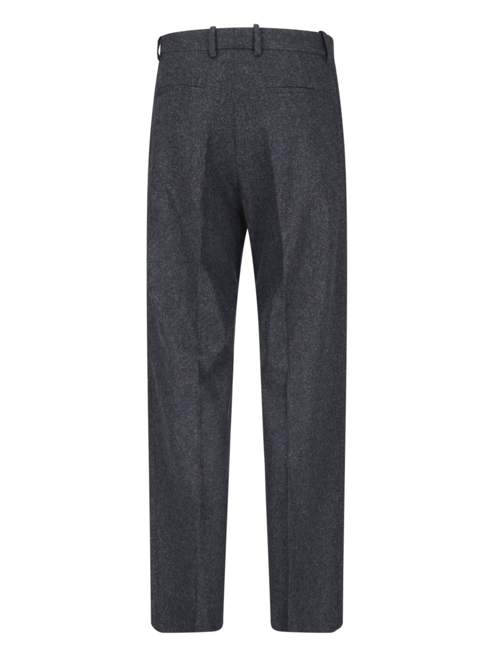 Jil Sander Tailored Straight-Leg Trousers with Zip and Button Closure Grijs