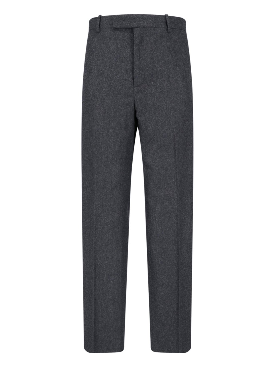 Jil Sander Tailored Straight-Leg Trousers with Zip and Button Closure Grijs