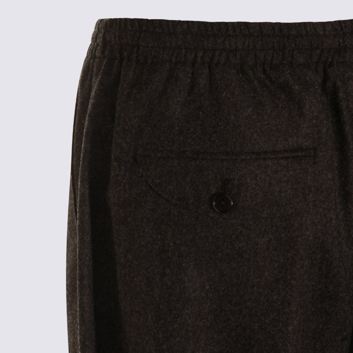 Jil Sander Straight-Leg Trousers With Elastic Waistband And Refined Pockets Zwart