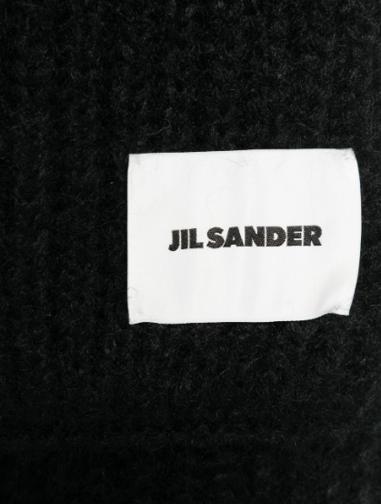 Jil Sander Pd Scarf Black Zwart