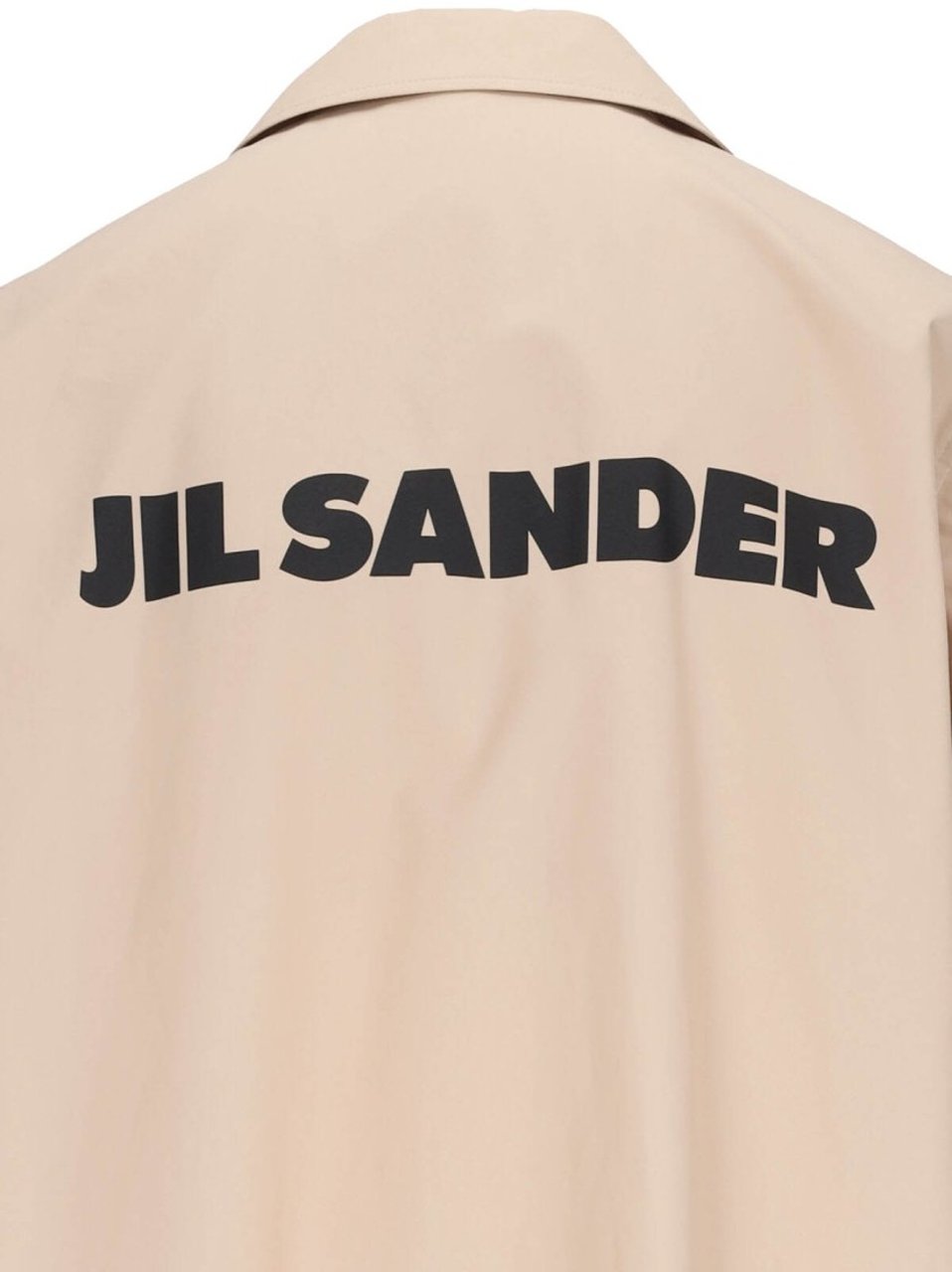 Jil Sander Logo Trench Coat – Beige Neutraal