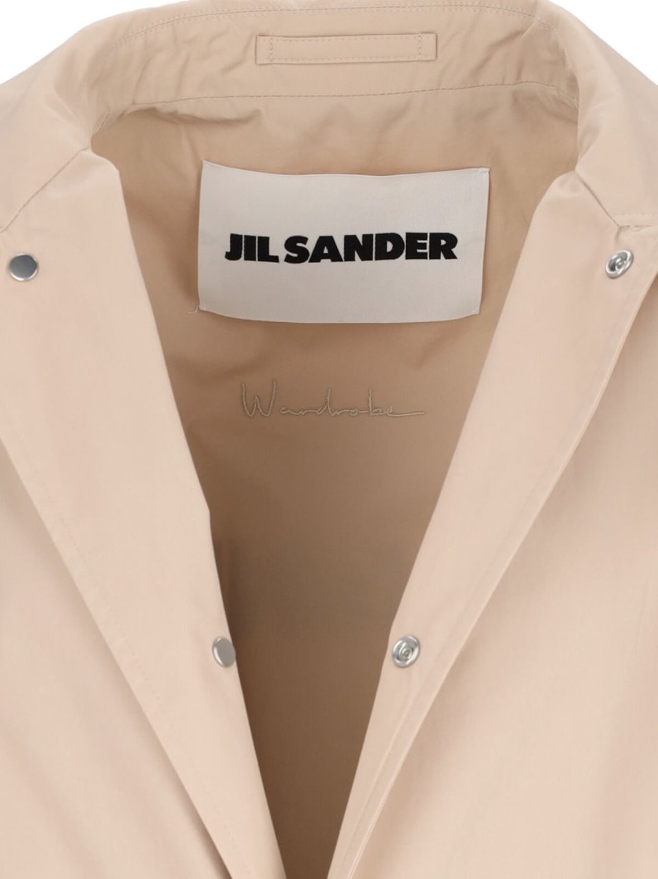 Jil Sander Logo Trench Coat – Beige Neutraal