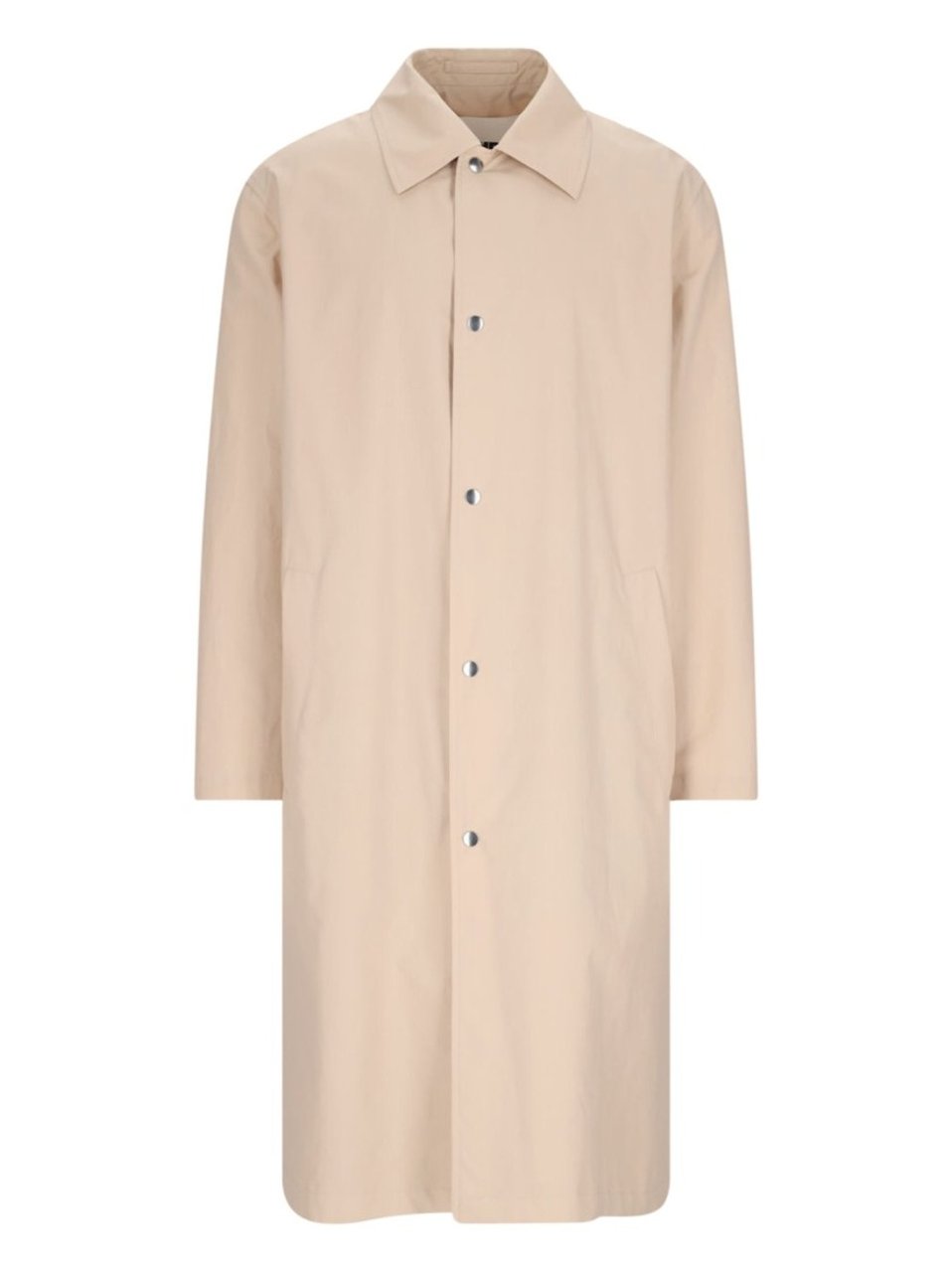 Jil Sander Logo Trench Coat – Beige Neutraal
