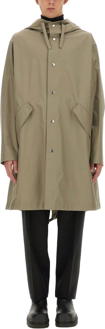 Jil Sander Relaxed-Fit Cotton Parka Groen