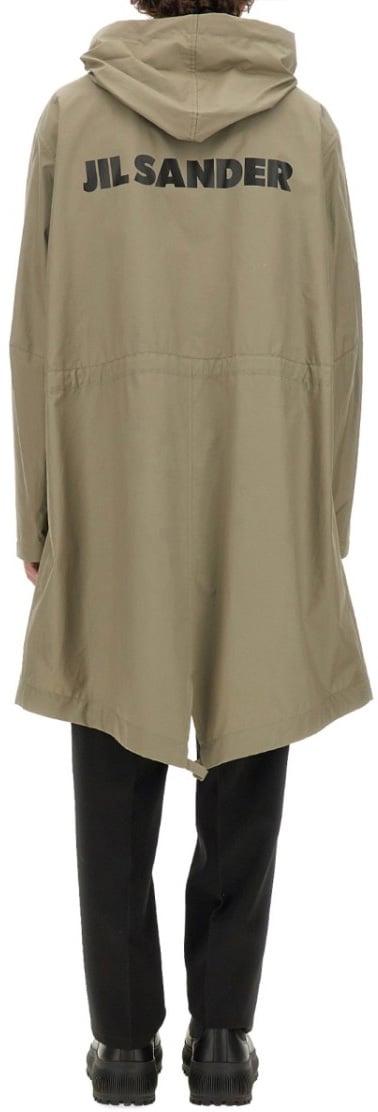 Jil Sander Relaxed-Fit Cotton Parka Groen