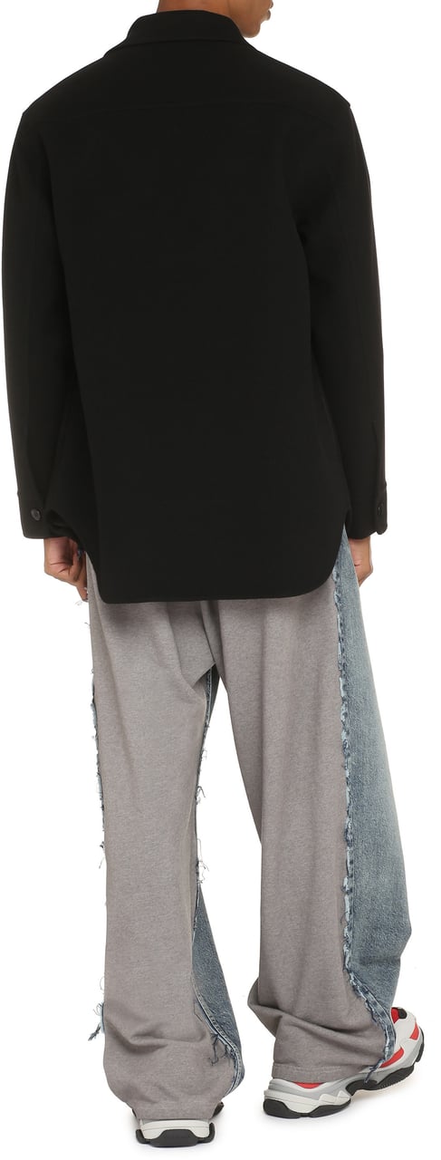 Jil Sander Cachemire overshirt Zwart