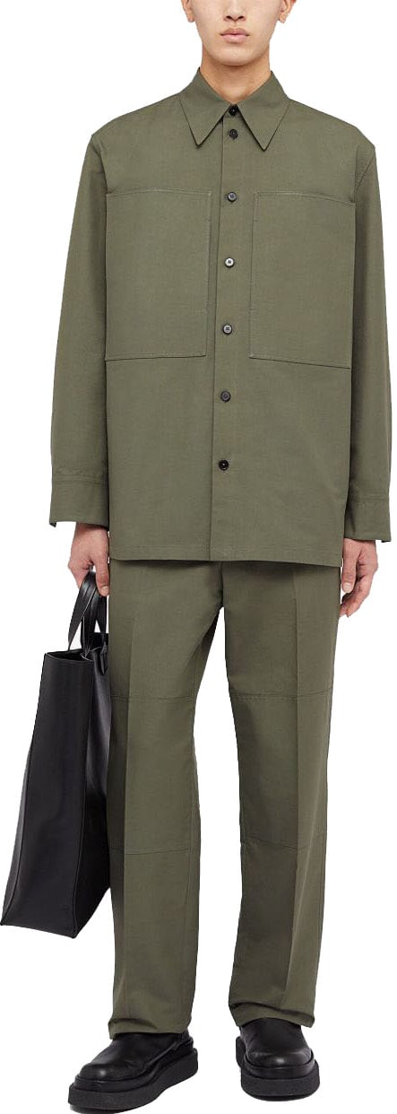 Jil Sander Shirts Green Groen