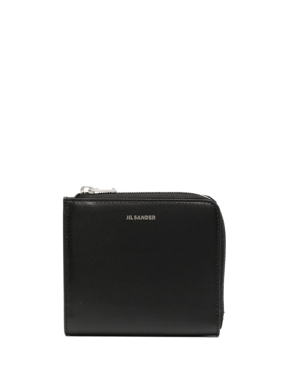 Jil Sander Black Portafoglio Zip Around Wallet Zwart