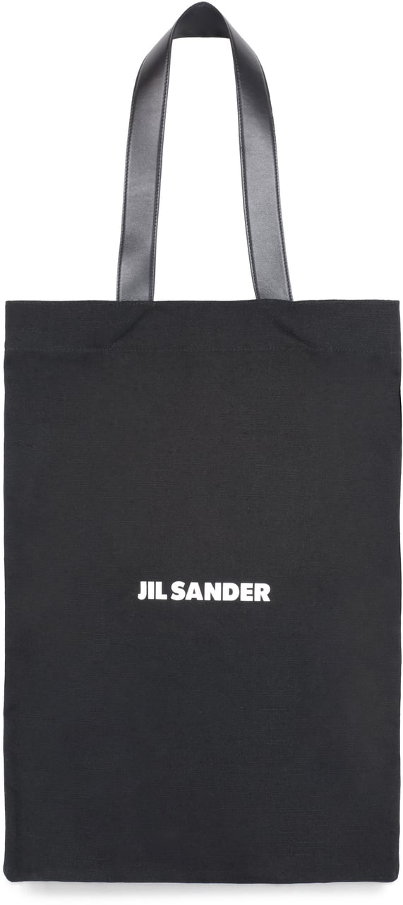 Jil Sander Canvas tote bag Zwart