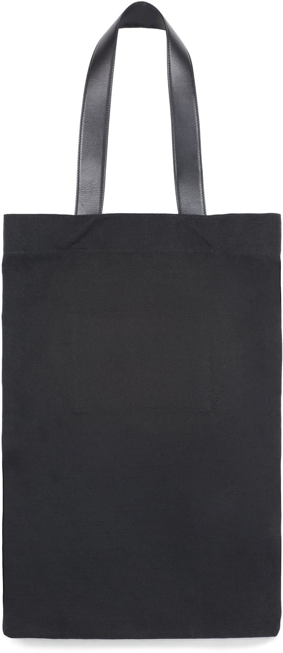 Jil Sander Canvas tote bag Zwart