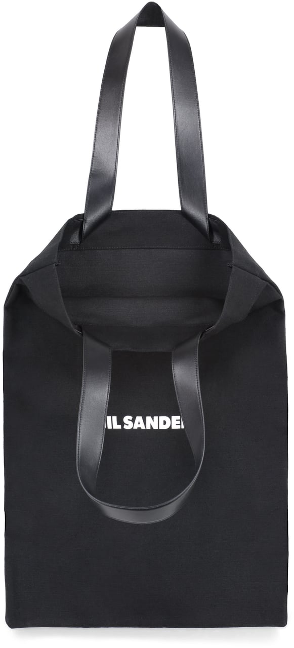 Jil Sander Canvas tote bag Zwart