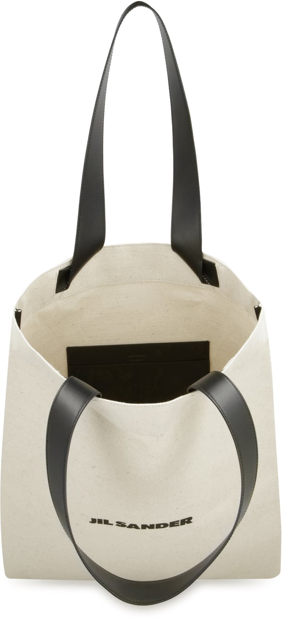 Jil Sander Canvas tote bag Neutraal